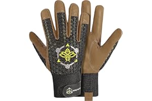 Apis Tactical Professional Beekeeping Gloves, Premium 5mm Goatskin w/Patented Ventilation & Dexterity - Beekeeping Supplies