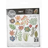 Sizzix 665215 Fustella Thinlits motivo: Funky Nature di Tim Holtz confezione da 10