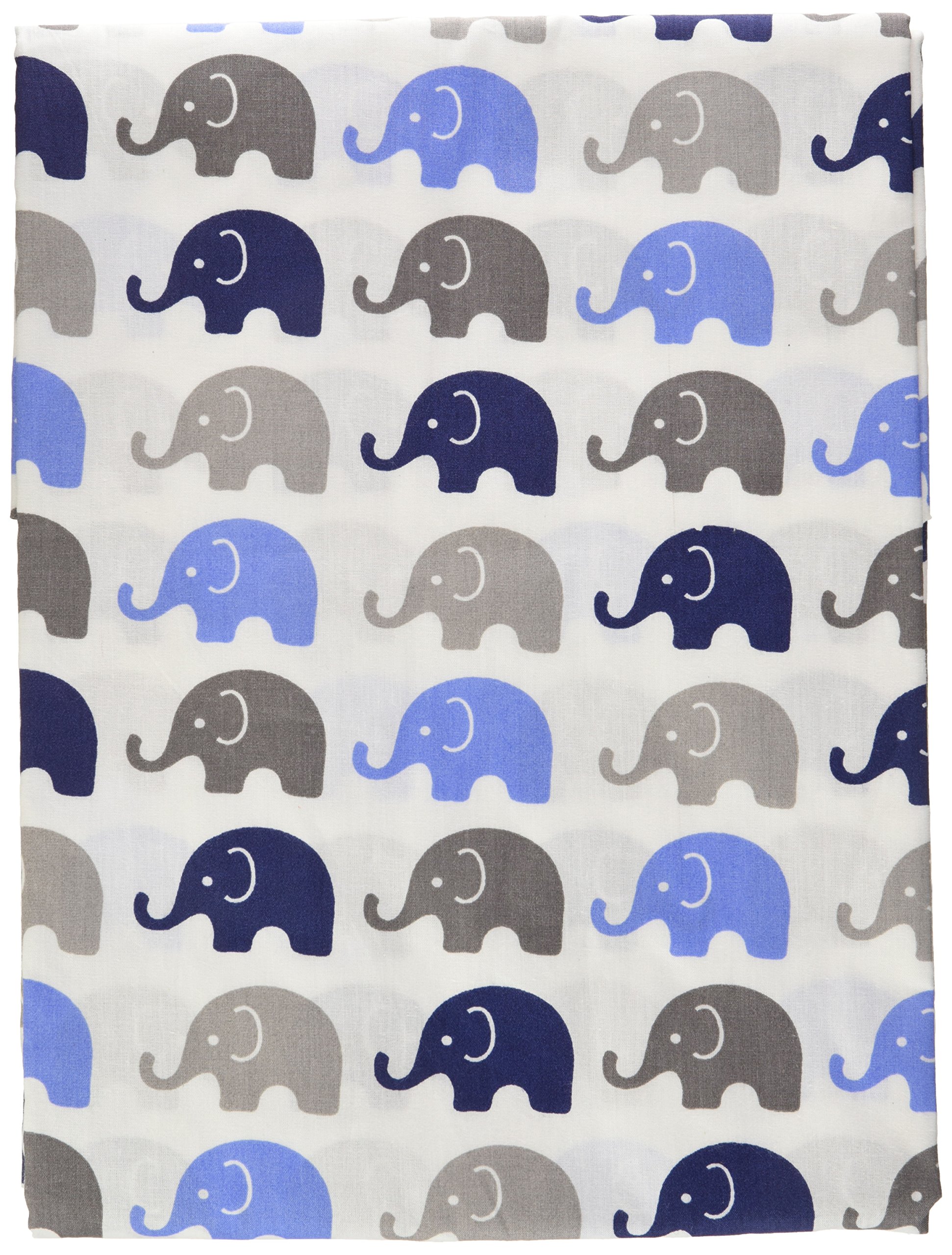 Elephants Blue/Grey Window Valance Baby