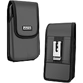 EVA Foam Phone Holster. Twill Fabric Magnetic Closure, Custom Metal Belt Clip. for iPhone 16 Plus, 16 Pro Max, iPhone 15 Plus,15 Pro Max, iPhone 14 Pro Max, 14 Pro Max with Rugged Phone Case