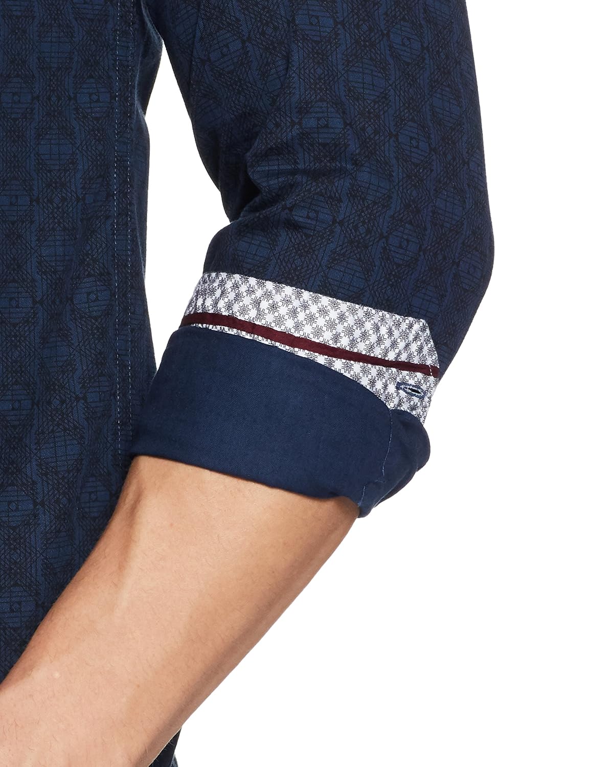 flying machine men's printed slim fit casual shirt