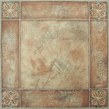 Achim Home Furnishings Ftvma44620 Nexus 12x12 Inch Vinyl Tile Spanish Rose 20 Pack Vinyl Tile Adhesives Amazon Com