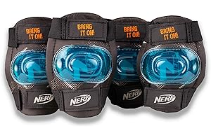 Flybar Knee and Elbow Pads, Wrist Guards Safety Gear-Multi Sport Protection for Skateboard, BMX, Pogo, Inline Skating, Scooter-Kids, Teen, Adult Sizes