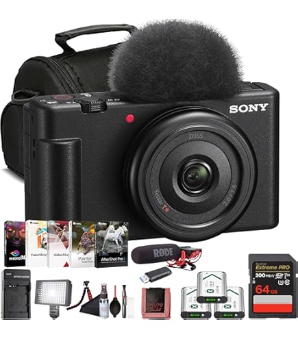 Amazon.com : Sony ZV-1F Vlogging Camera |20.1MP | 64GB