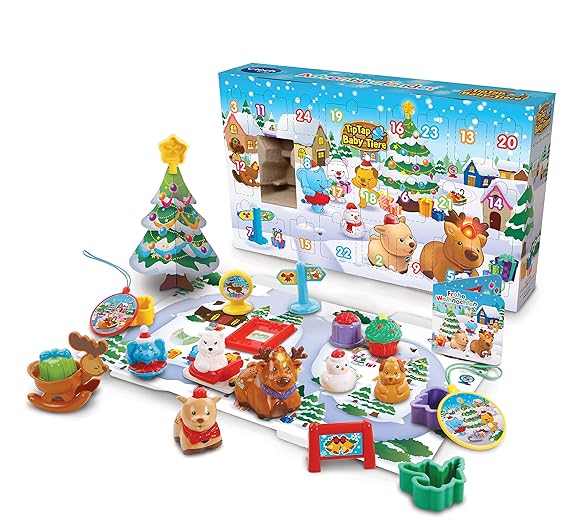 Vtech Baby 80-192904 - Tip Tap Baby Tiere, Adventskalender, bunt