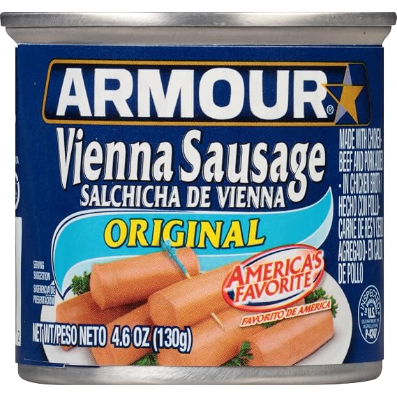 Armour vienna sausage (4.6oz) 130g (054100925022)