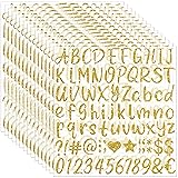 1215 PCS Gold Letter Stickers Glitter Alphabet