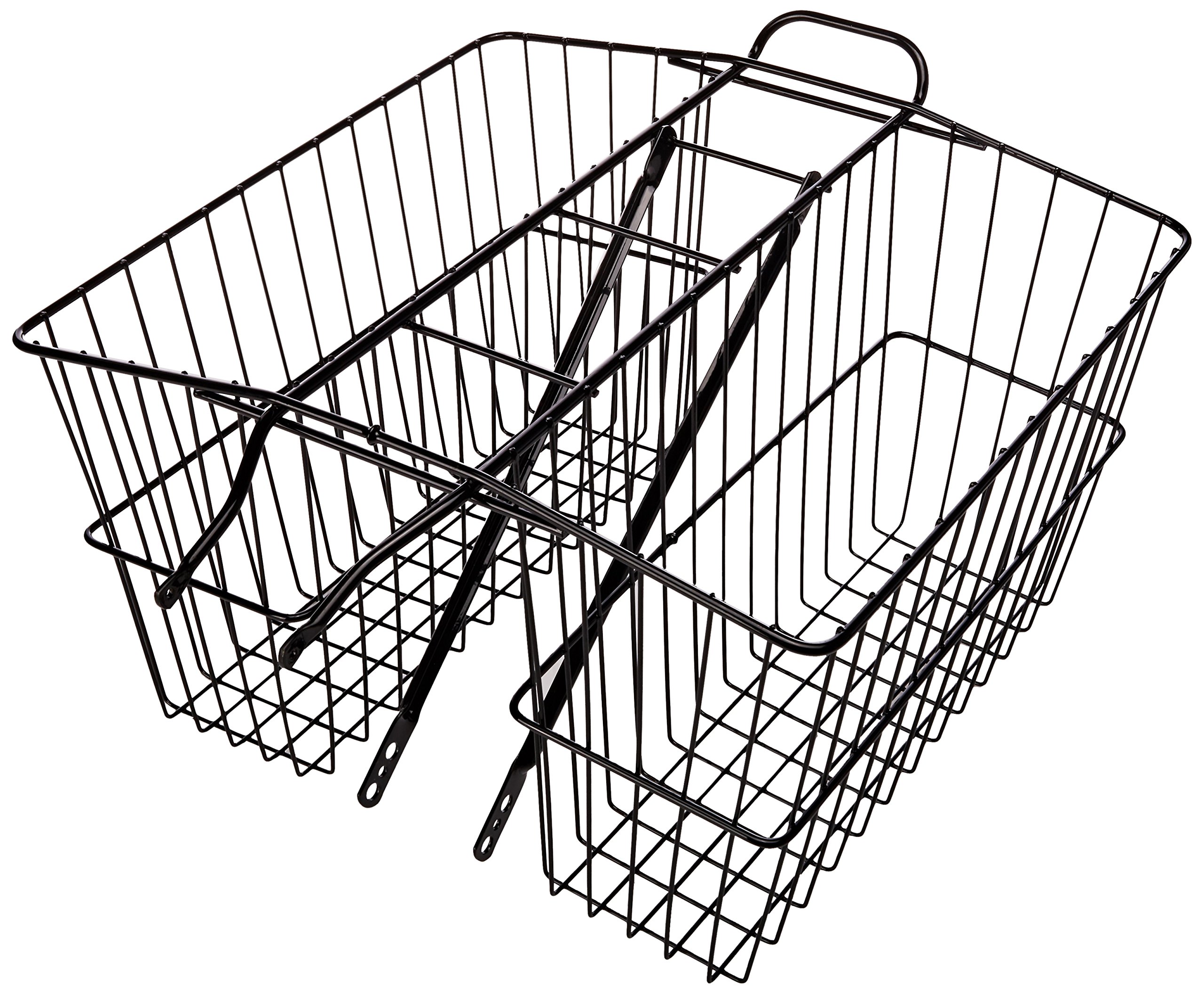 rear twin bicycle carrier basket