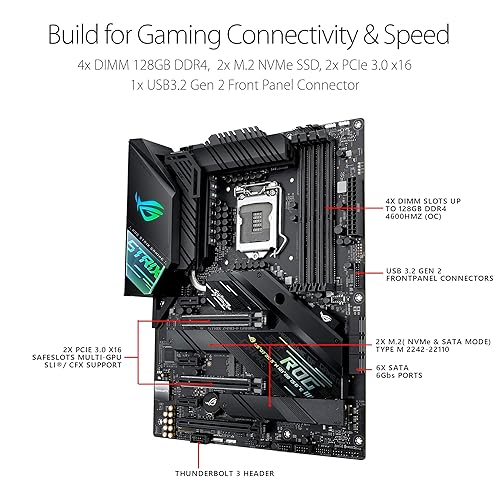 ASUS ROG STRIX Z490-F GAMING LGA 1200 (Intel 10th Gen) Intel Z490