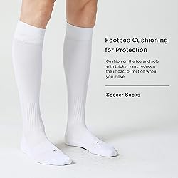 CelerSport 2 Pack Soccer Softball Baseball Socks