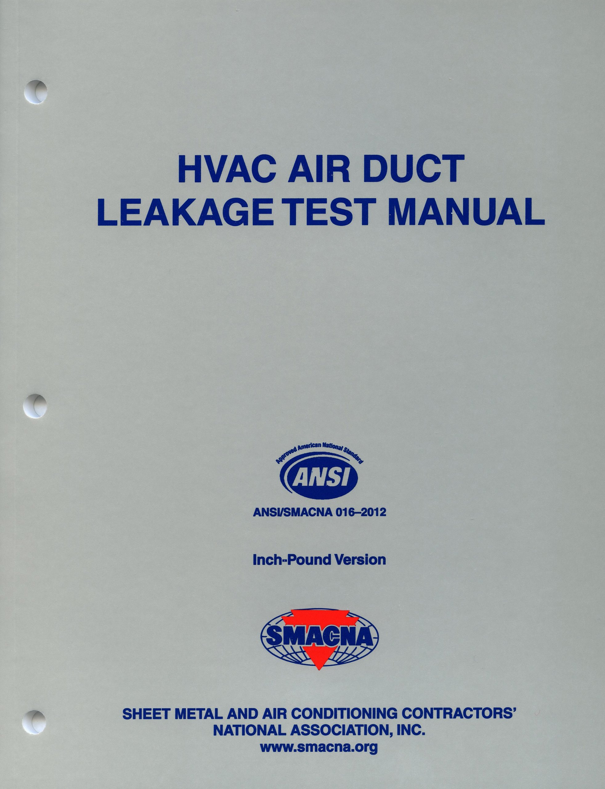 Hvac Air Duct Leakage Test Manual: Smacna: 9781617210273: Books - Amazon.ca