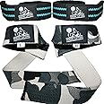 Lifting Straps (2 Pairs/4 Straps) for Weightlifting/Cross Training/Workout/Gym/Powerlifting/Bodybuilding-Support For Women & Men - Premium Quality Equipment & Accessories -Avoid Injury