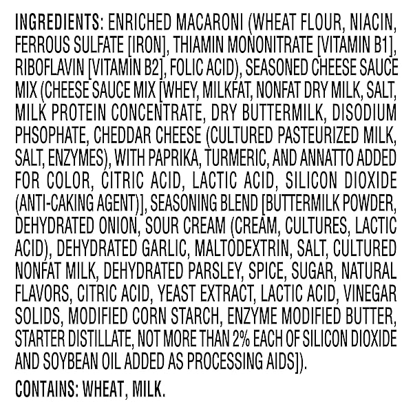 KRAFT MAC & CHEESE, 1 BOX, FOR EASY DINNER OR DINNER SIDES, RANCH FLAVORED, NO ARTIFICIAL FLAVORS, PRESERVATIVES OR DYES, 7.25 OZ