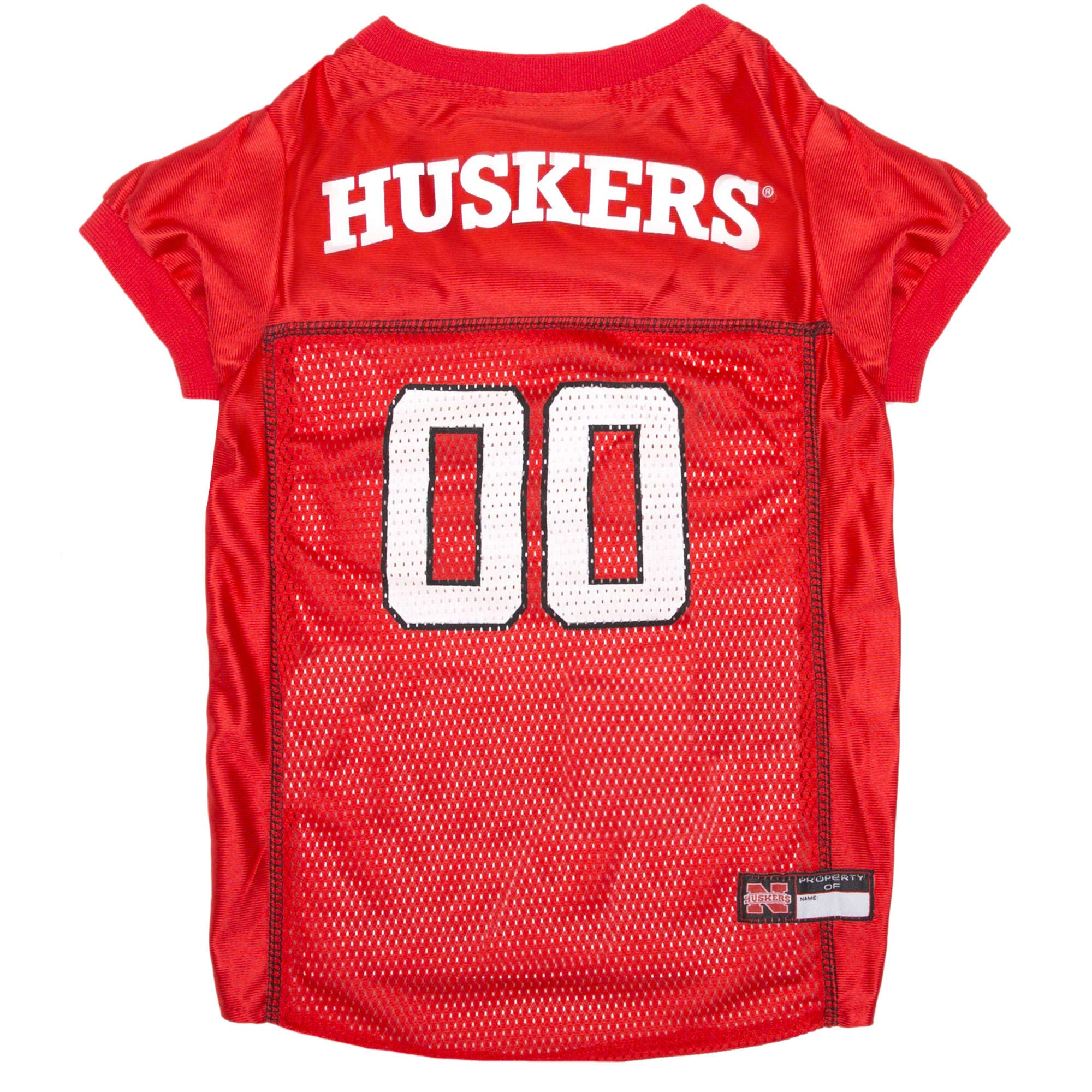 Pets First NCAA College Nebraska Cornhuskers Mesh Jersey for DOGS & CATS, X-Large. Licensed Dog Jersey with your Favorite Football/Basketball College Team โ image 1