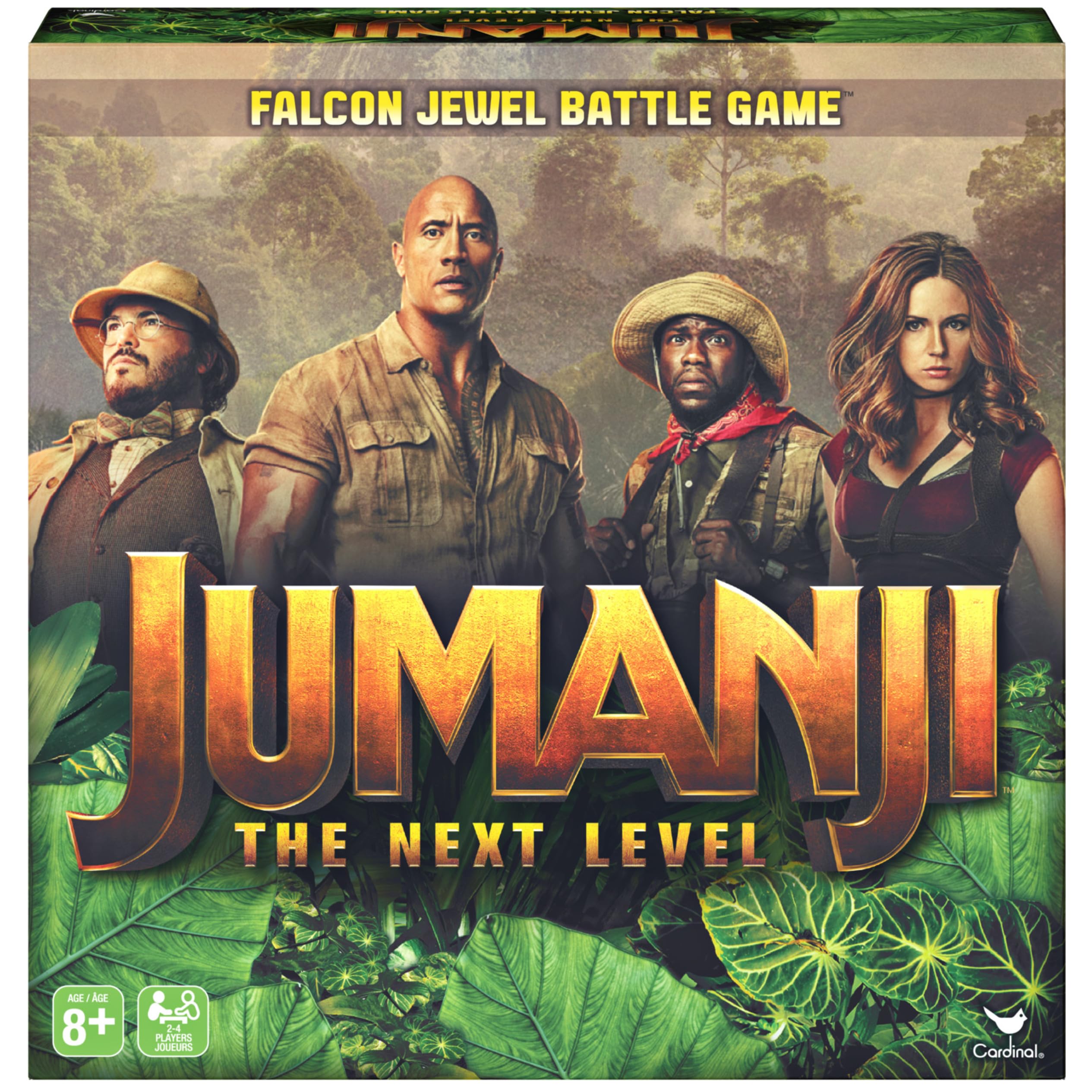 Cardinal Games Jumanji 3 The Next Level, Falcon Jewel Battle Board Game for Kids, Families, and Adults