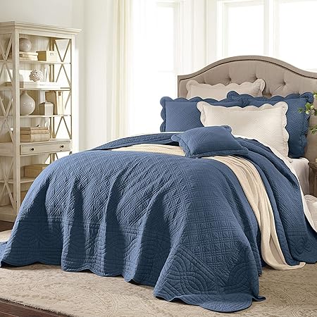 Amazon Com Brylanehome Florence Oversized Bedspread King Smoky