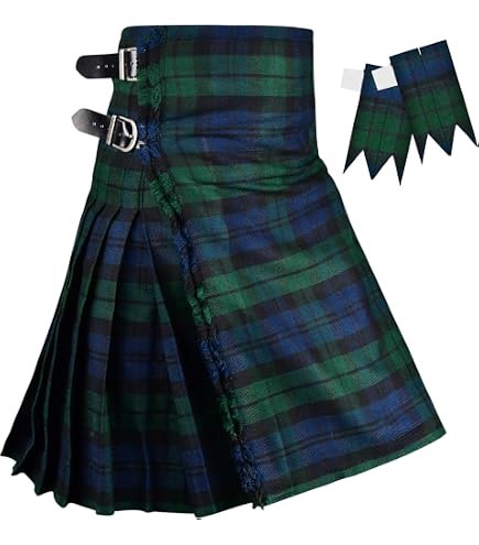 4226 Highland Redstone Sporran Kilt For Men Premium Leather Quality Authentic Kilts for Men | Highland Redstone – Highland  main image 3
