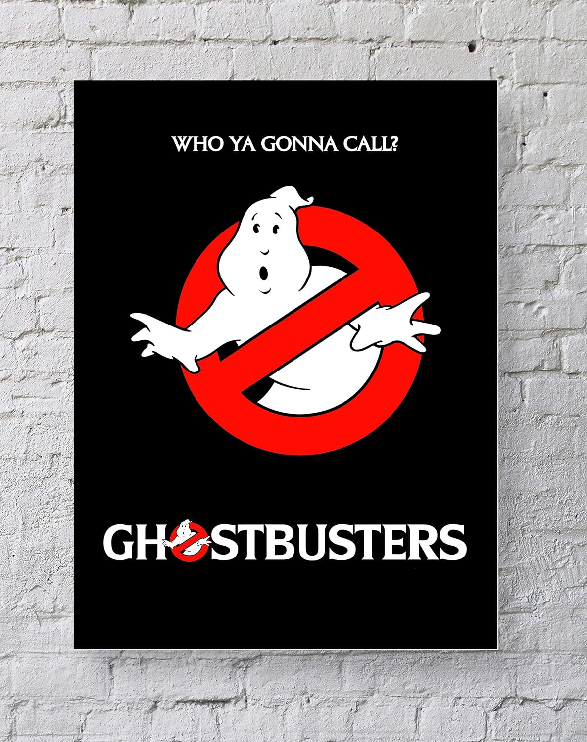 MeiMeiZ Ghostbusters Poster Standard Size | 18-Inches by 24-Inches | Ghostbusters Who Ya Gonna Call? Posters Wall Poster Print