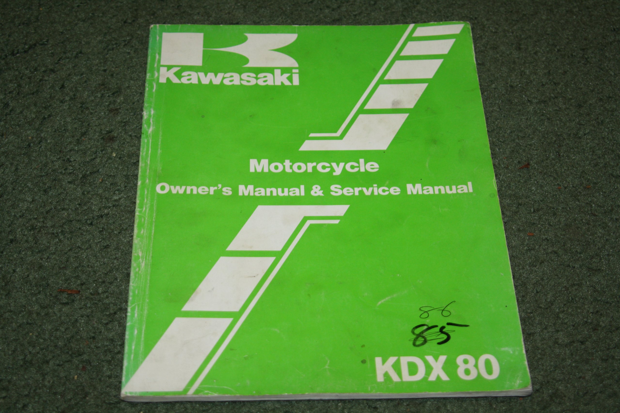 Kawasaki Motorcycle Owner's Manual & Service Manual, KDX 80: Various, Yes:  Amazon.com: Books