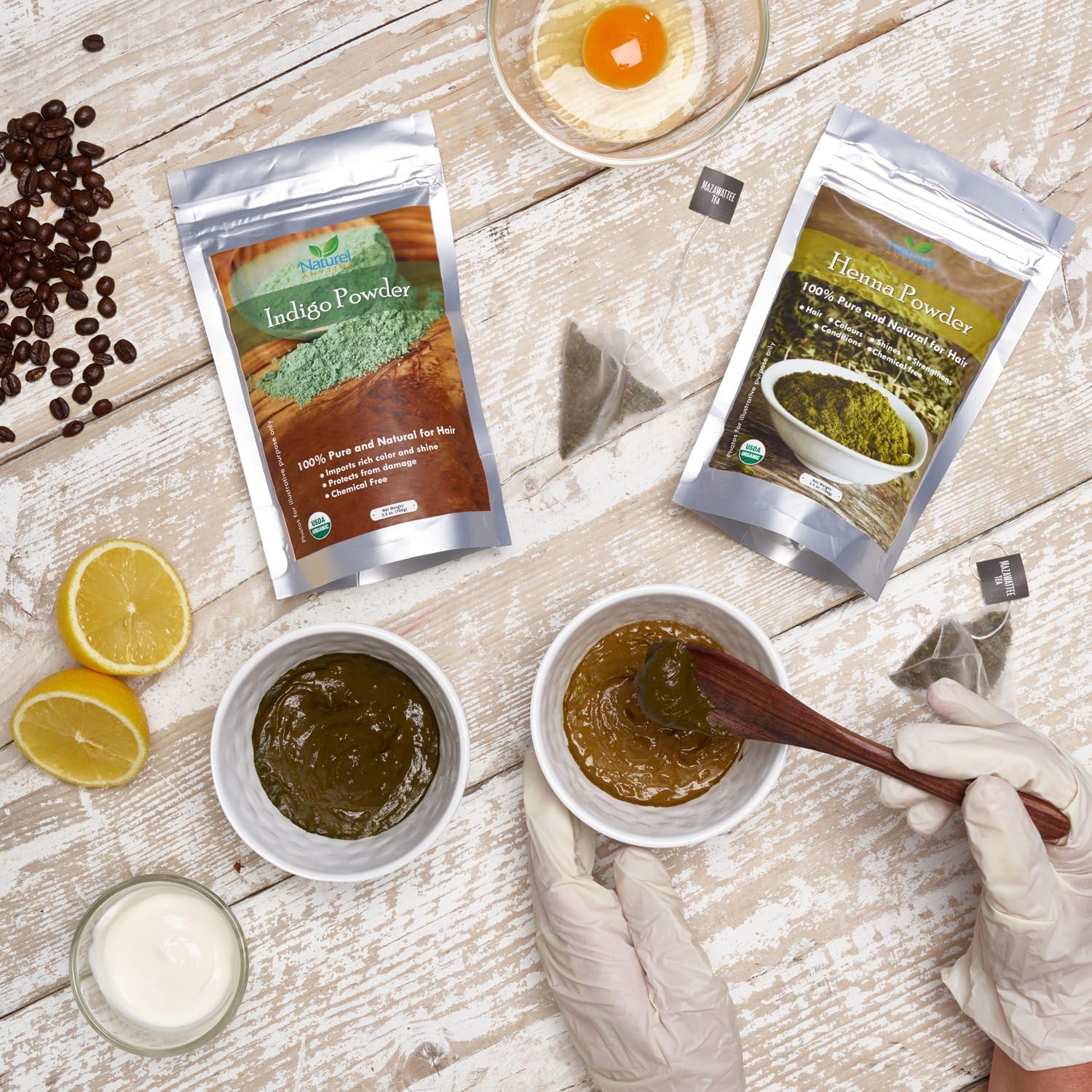 Naturel Anytime Organic Henna for Face & Body (100g), 100% Pure Natural Chemical Free Hair Dye - Image 5