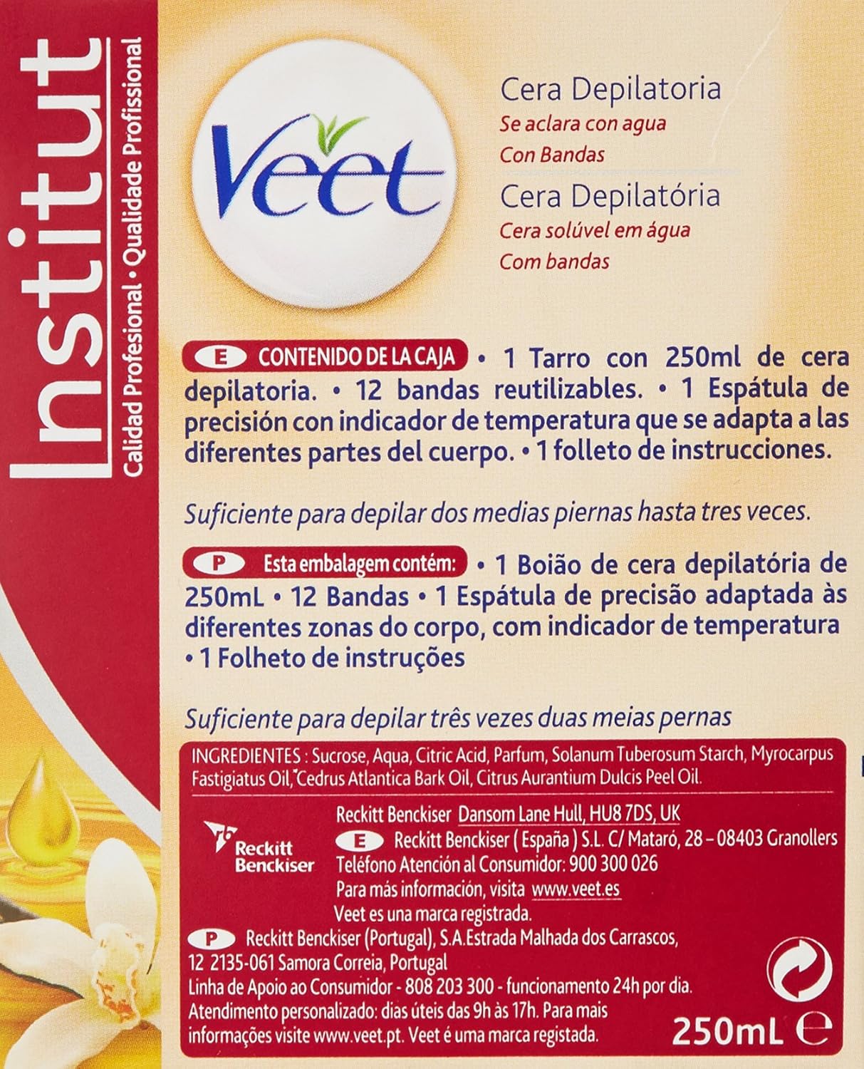 Veet Formula Oriental - Cera depilatoria con bandas, 25 cl: Amazon.es: Amazon Pantry