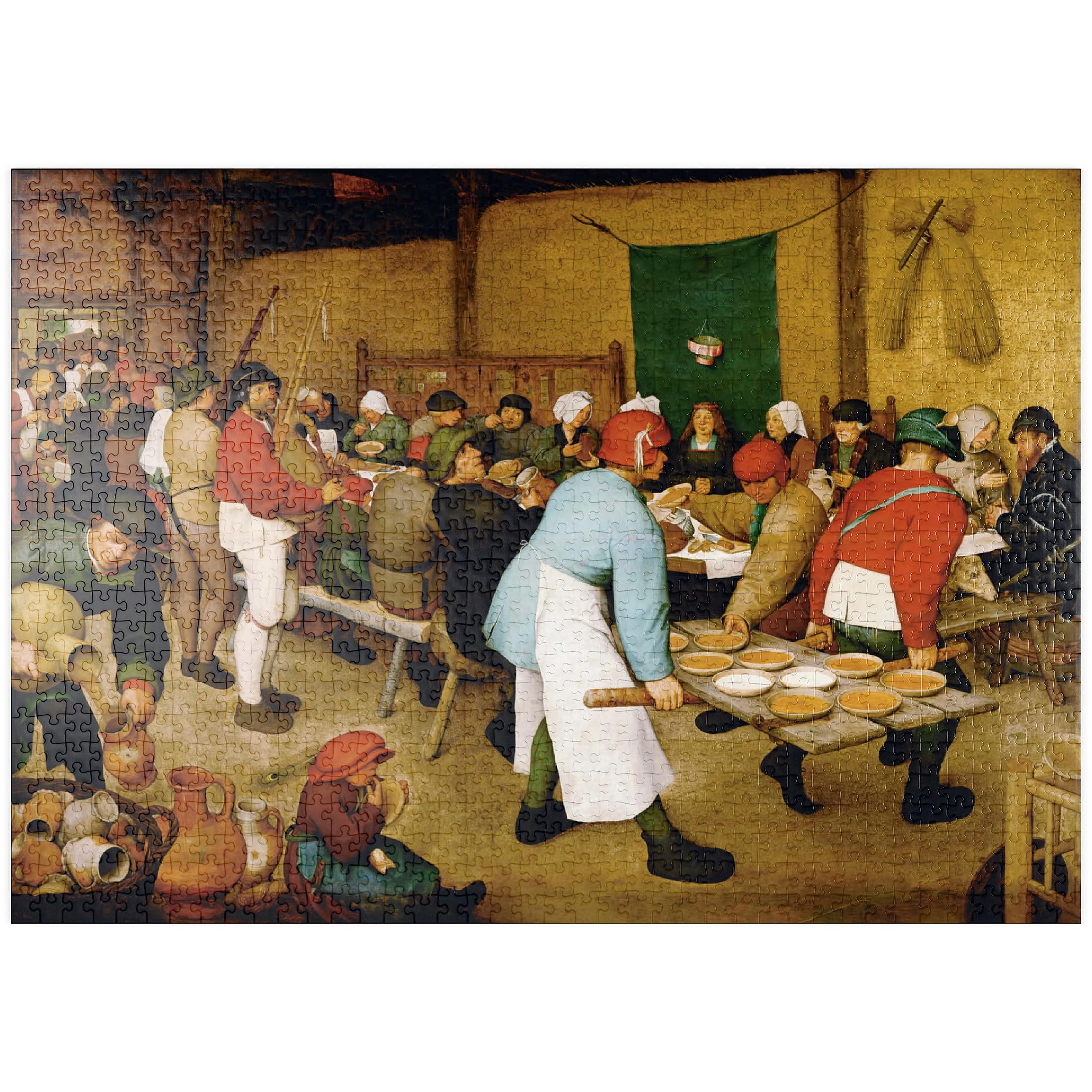 Peasant Wedding, 1568, By Pieter Bruegel The Elder - Premium 1000 pieces Puzzle - MyPuzzle special collection from Æpyornis