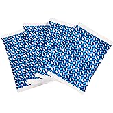 Amazon Basics Reusable Ice Pack for Lunch Boxes, Keep Cold, Lightweight, BPA Free, 6.7" x 4.3", Blue, Pack of 4
