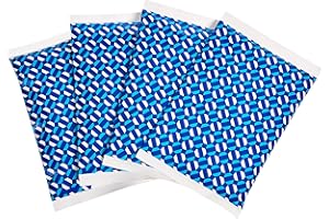 Amazon Basics Reusable Ice Pack, 6.7" X 4.3", Blue, Pack of 4'
