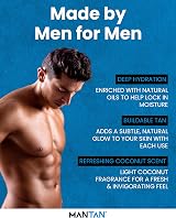 MANTAN Mens Gradual Tinted Moisturiser 150ml - Natural Sun Kissed Tan Lotion view 3