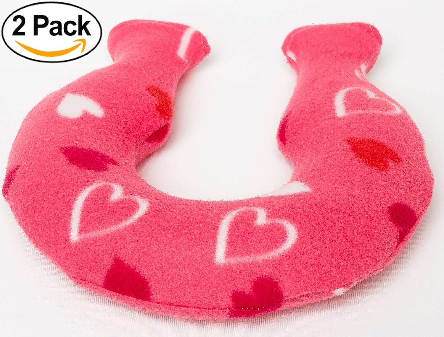 Set of 2 PVC Neck Hot Water Bottles with Soft Fleece Cover Large