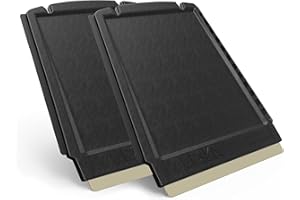 L & P CAR DESIGN Car Ice Scraper Brass Blade Small Ice Scraper for Car 2 Pack 4-in-1 Ice Scraper Small Ice Scrapers for Car Windshield Frost Wipe Scraper Snow Scraper for Car Original Murska (2-Pack L&P A052 Black)