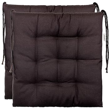 Brandsseller Sitzkissen Dekokissen Stuhlkissen Zierkissen Gartenkissen 9er Steppung - Größe: ca. 40 x 40 cm - 2er Vorteilspak