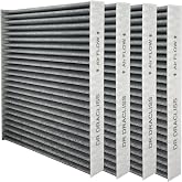 4PCS Cabin Air Filter Compatible with International Kenworth Peterbilt | Compatible with International HV507 HV513 HV607 HV613 LT625 MV607, Kenworth T660 T680 T700 T800 T880 W900, Peterbilt 567 579