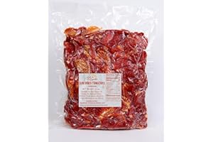Sol a Tavola Sun-Dried Tomatoes, Ready to Eat, SUPER RED Julienne, Nutrient Full, Flavorful, Vegan, Gluten-Free, Kosher, 5 lbs.