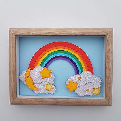 rainbow artwork for nursery