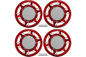 ACROPIX 8" Car Speaker Grills Cover Mesh Round 8 Inch Audio Speaker Subwoofer Guard Protector Case with Mounting Screws Iron 