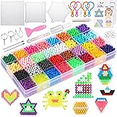 Eenua Non-Iron Fuse Beads Kit 3220 Pcs Beads in 32 Colors Unlimited Creativity Starter Kit