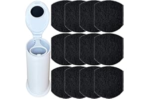 TEURWONE 12 Pack Diaper Pail Odor Absorber Carbon Filter Refills for Ubbi Diaper Pail, Odor Eliminator Activated Charcoal Filter Refills for Ubbi Steel Diaper Pail