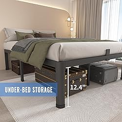 MAF 14 Inch Twin Metal Platform Bed Frame with