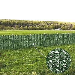 ODTORY Artificial Fence Privacy Screen: 5FT x 20FT