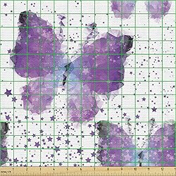 Ambesonne Butterfly Fabric by The Yard, Surreal