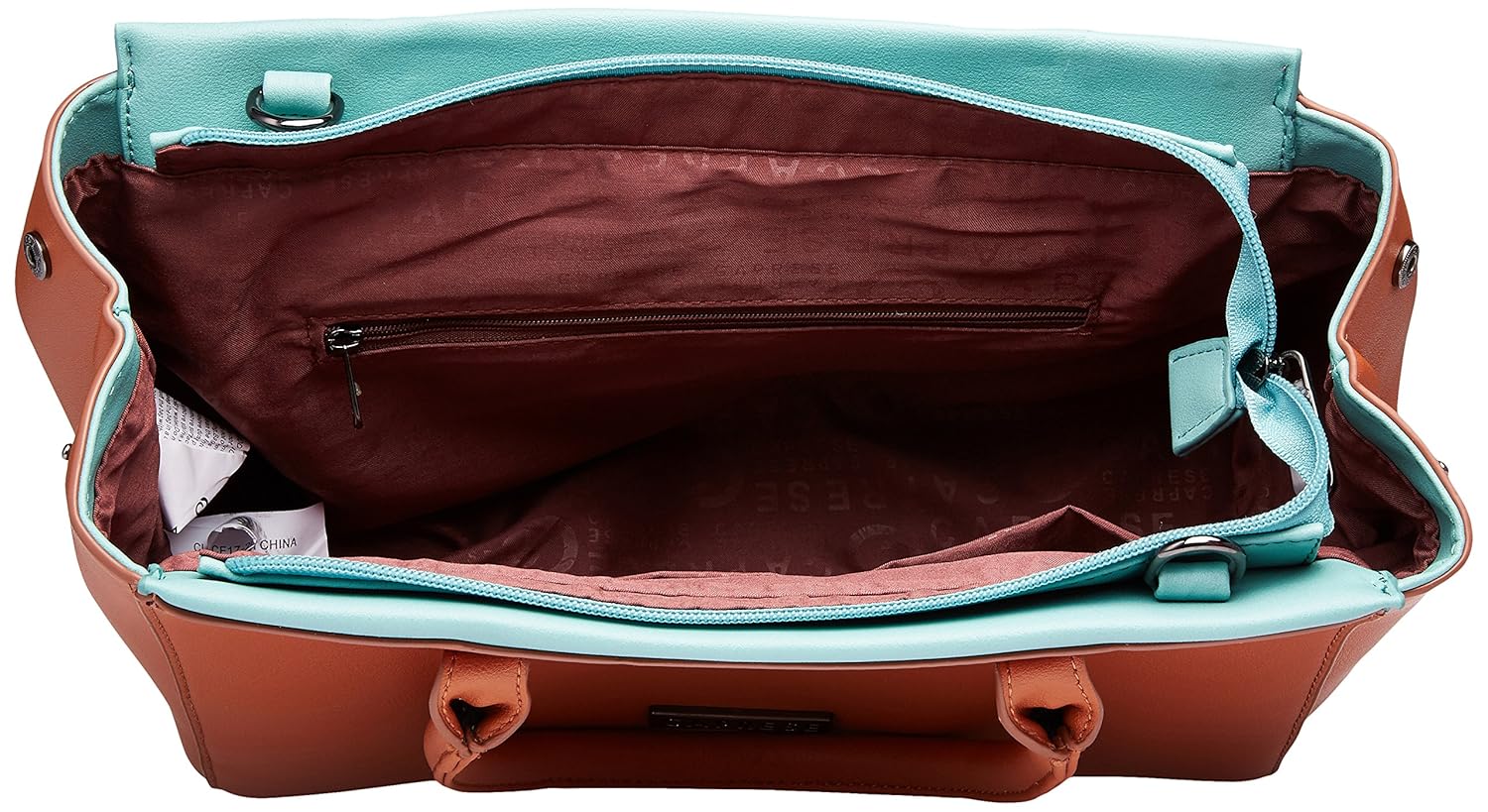 caprese women's satchel (burnt orange)