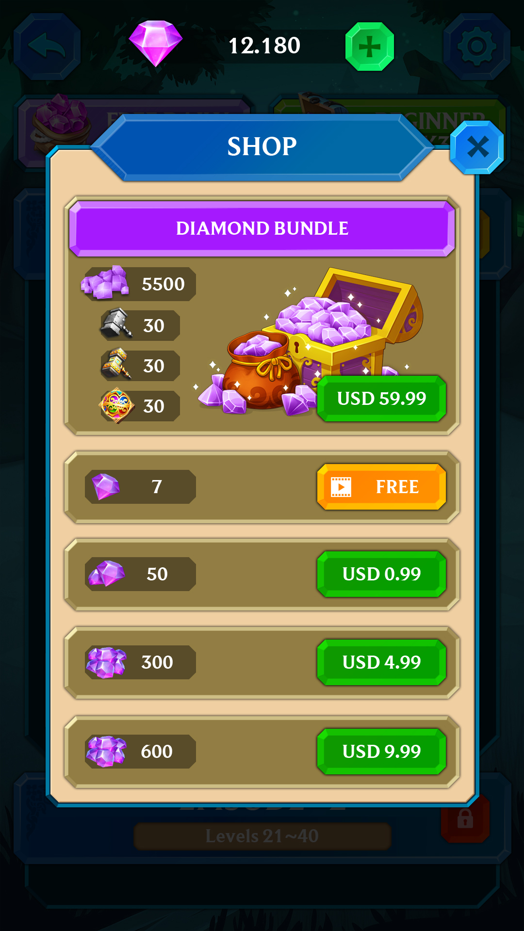 Magic Jewel Quest Mystery Match 3 Puzzle Game 2022Amazon.co.uk