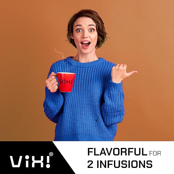 VIXI CHAMOMILE TEA BAGS BLENDED WITH BLACK TEA, 150 COUNTS, VIETNAM’S MOUNTAIN TEA, HERBAL TEA, BOLD FLAVORED, TAGLESS, SUGAR FREE, 100% NATURAL, BLENDED BY HAND FOR HOT AND COLD BREW