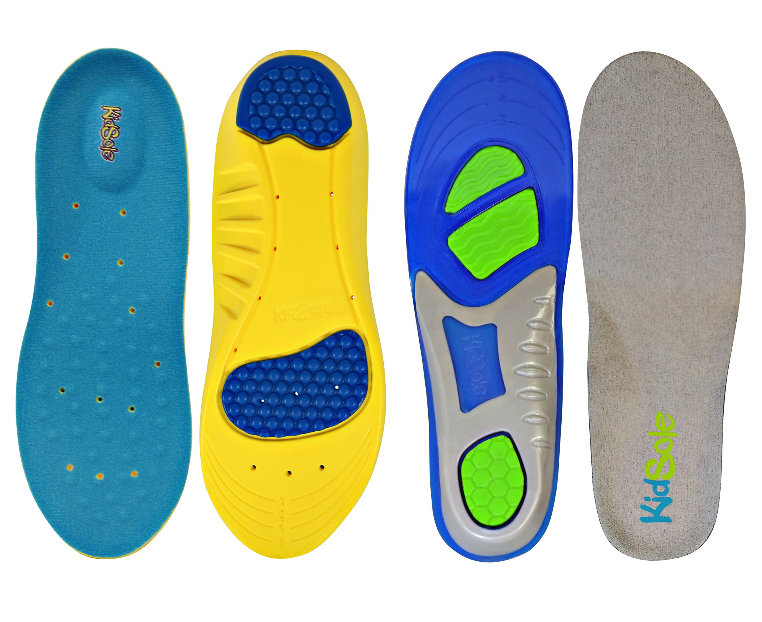 Children's Athletic Gel Insoles for Cushion and Comfort for Active Children ((24 cm