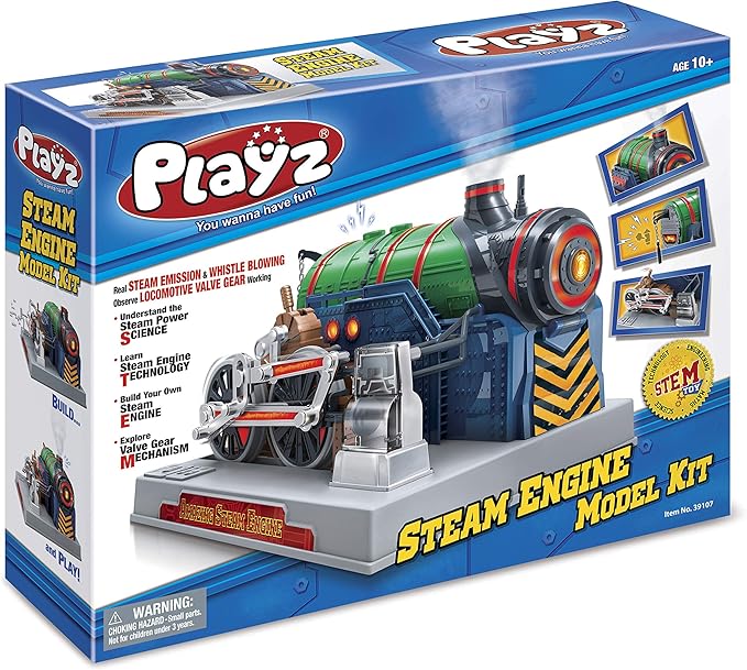 Playz Train Steam Engine Model Kit 