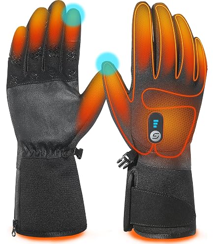 20000mAh Rechargeable Heated Gloves for Men & Women, 7.4V Fast Heating Heated Gloves,3 Temperature,Touch Screen, Water Resistant, Non-Slip, Suitable for Winter Outdoor Work, Skiing, Cycling, Fishing 20000mAh Rechargeable Heated Gloves for Men & Women, 7.4V Fast Heating Heated Gloves,3 Temperature,Touch Screen, Water Resistant, Non-Slip, Suitable for Winter Outdoor Work, Skiing, Cycling, Fishing