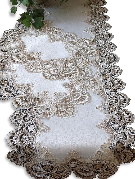 Lace, Crochet & Doilies Collectibles Lace Doilies Set of Two End Table