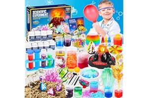 KUOVEI Science Kit for Kids,100 Science Lab Experiments,Scientist Costume Role Play STEM Educational Learning Scientific Tools,Birthday Gifts and Toys for 4 5 6 7 8 9 10-12 Years Old Boys Girls Kids