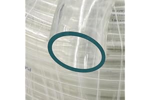 Mash King 10' x 1 1/2" ID Clear Vinyl Hose Tubing – Food Grade, Odorless, Flexible for Brewing, Aquariums, Beverage, Kegerato